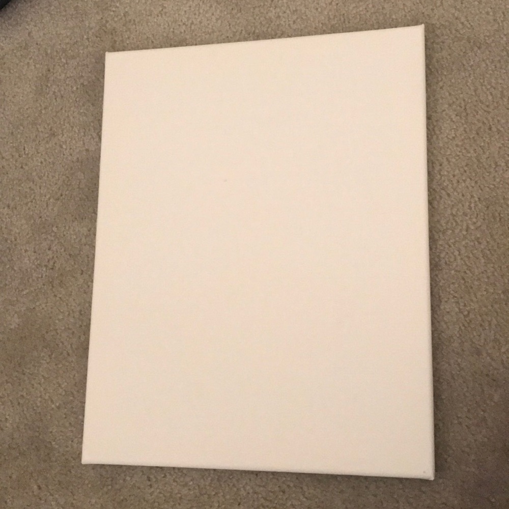 Blank white canvas
